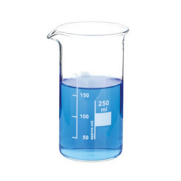 25 ml Glass Beakers Tall Form Borosilicate