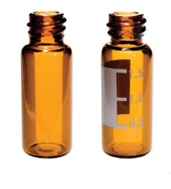 Amber Glass Screw Top, 2 ml, Everyday HPLC/GC Autosampler Vials, including Caps with PTFE/Silicon Septa| KIT of 100