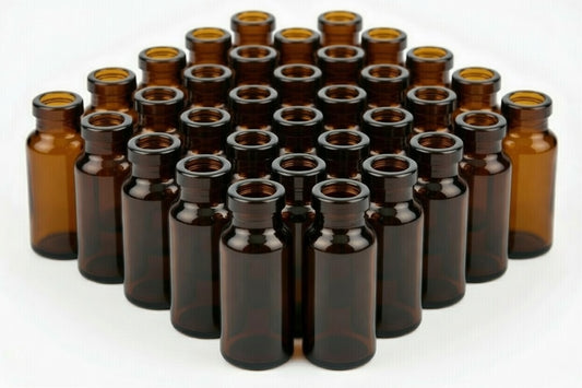 20mL Headspace Vial, 23x75mm, Flat Bottom 20mm Beveled Crimp Top (Case of 1000)