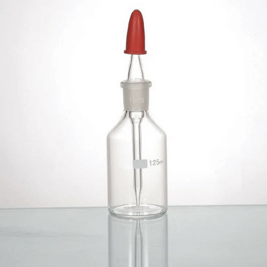 Dropping Bottles with Ground In Pipette Borosilicate Clear Glass