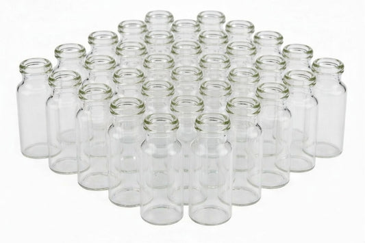 20mL Headspace Vial, 23x75mm, Flat Bottom 20mm Beveled Crimp Top (Case of 1000)
