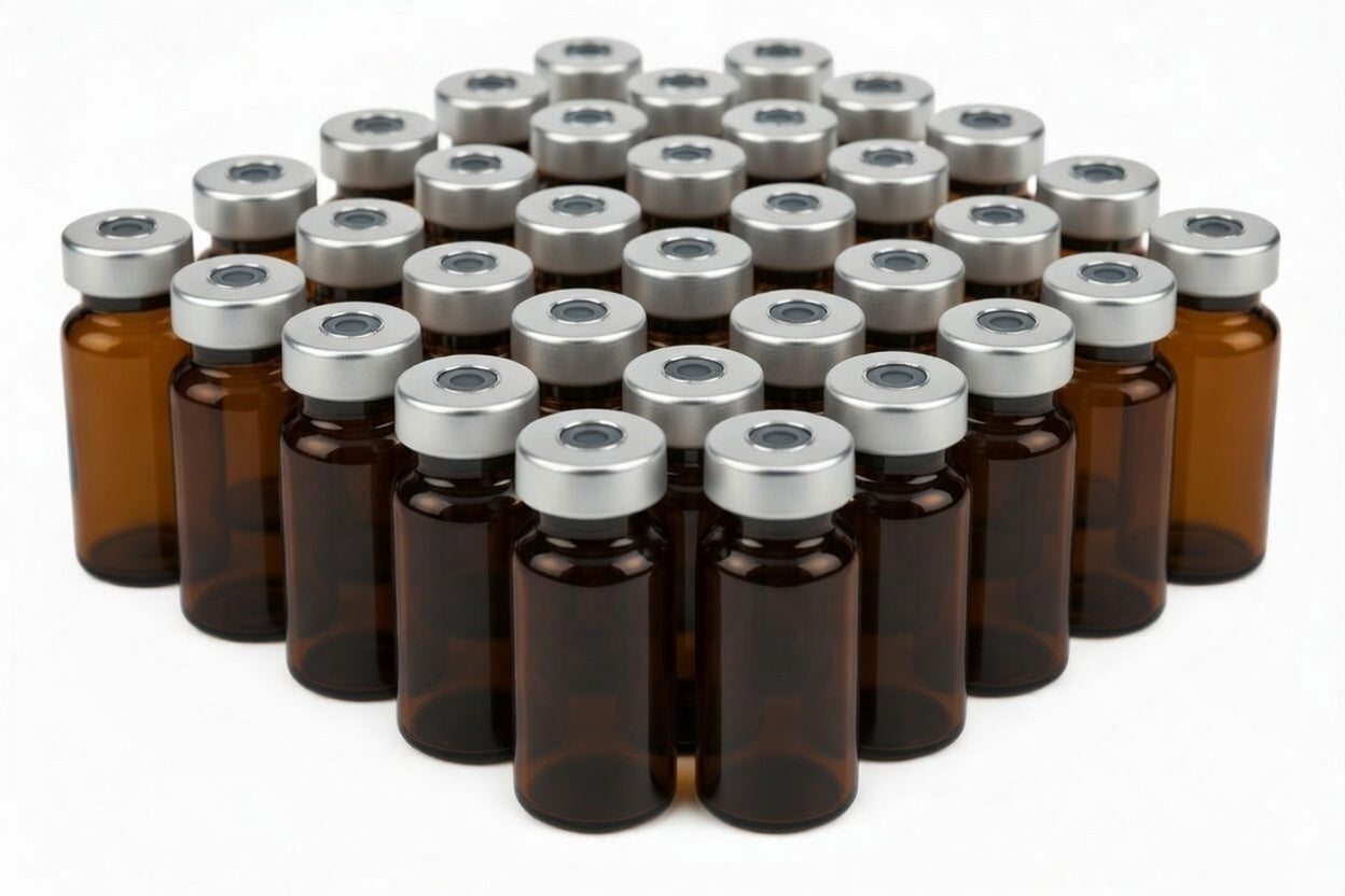 20mL Headspace Vial, 23x75mm, Flat Bottom 20mm Beveled Crimp Top (Case of 1000)